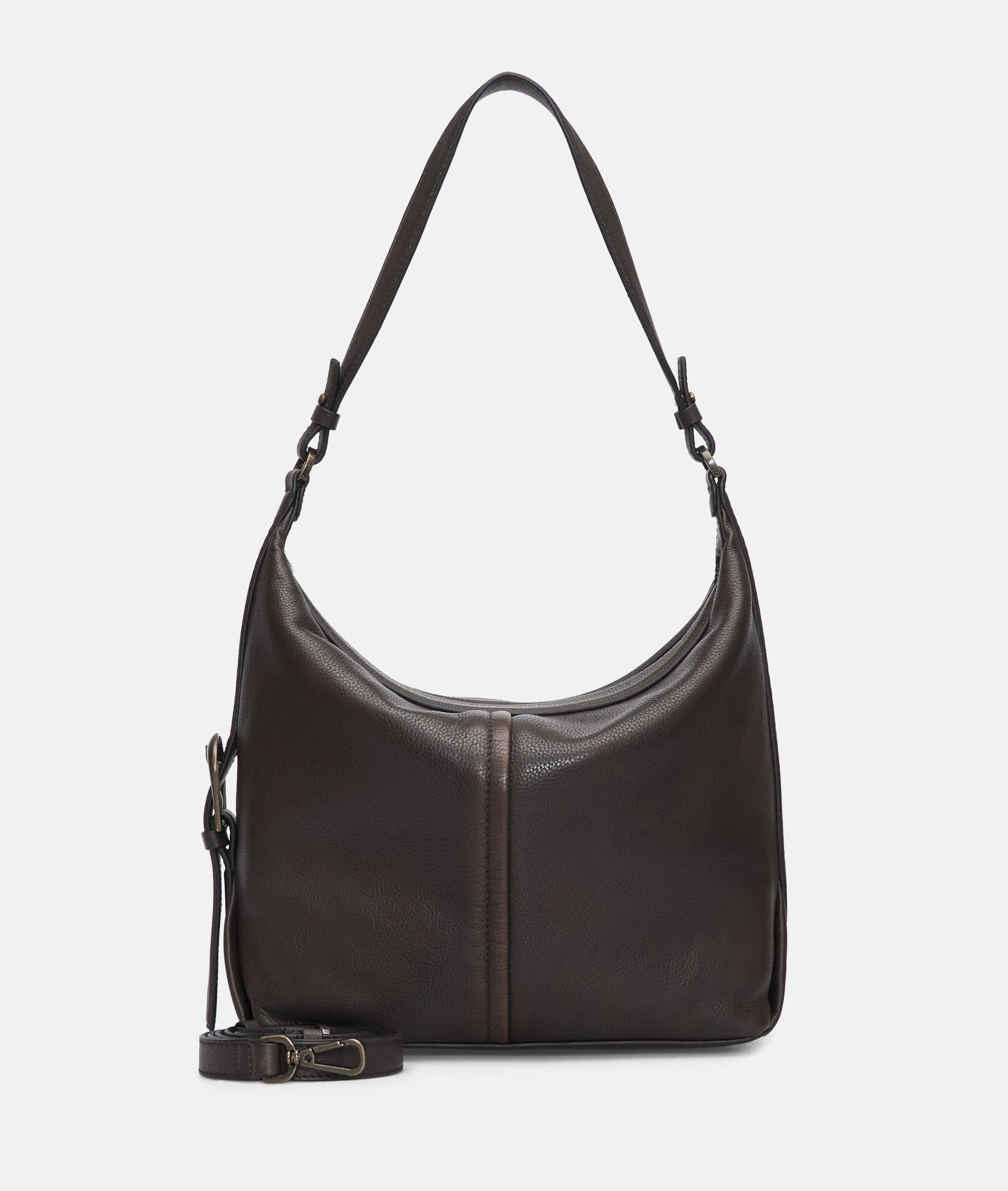 Liebeskind Berlin Schultertasche Paris II Hobo M, Geräumige Schultertasche aus Rindsleder mit Vintage-Effekt