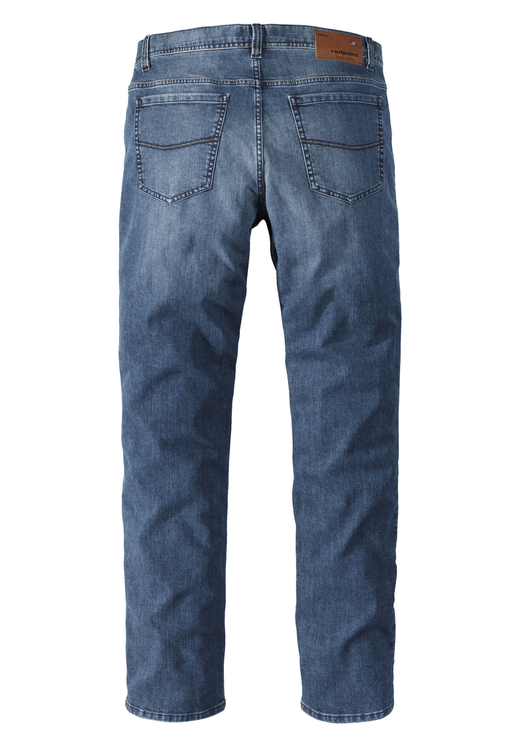 Stoffhose im Redpoint Regular Jeans Langley 5-Pocket-Style Fit Denim