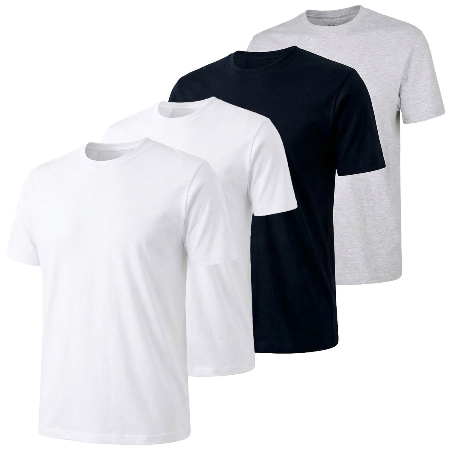 GÖTZBURG T-Shirt California (Sparpack) mit Rundhals-Ausschnitt, Premium-Qualität im 4er SPARPACK