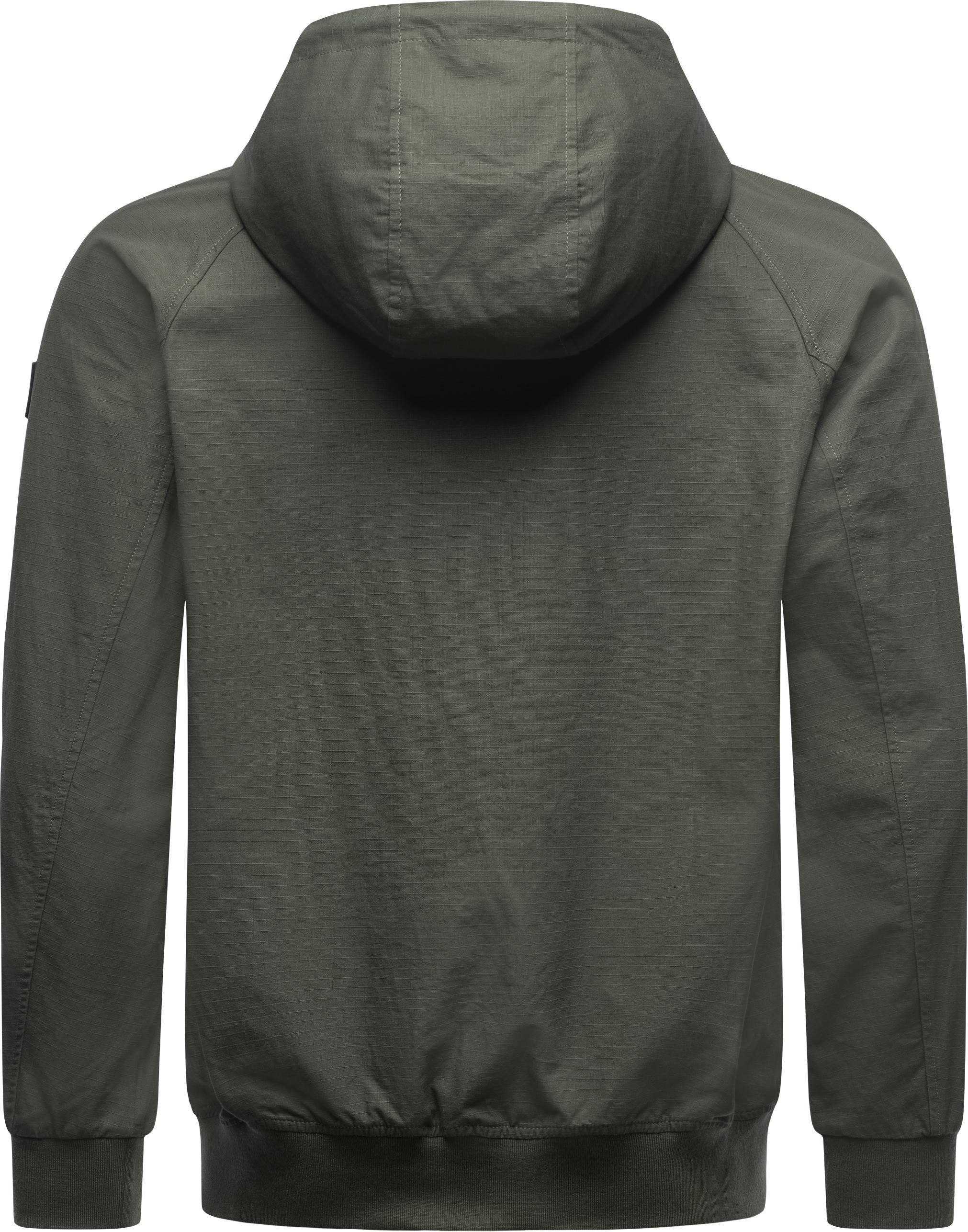 Ragwear Outdoorjacke Garoo Stylische Herren Übergangsjacke aus Ripstop-Material