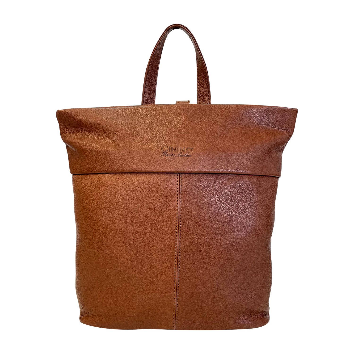 Cinino Cityrucksack C6064, Echtleder-Rucksack – Ihr eleganter Begleiter für jeden Tag