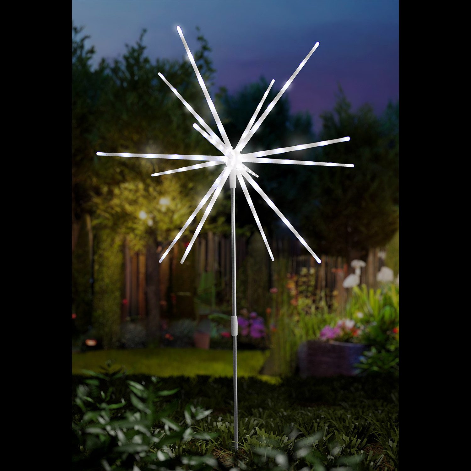 Mojawo Lichtervorhang LED Gartenstecker Polarstern kaltweiß DIA 50xH95cm Ba günstig online kaufen