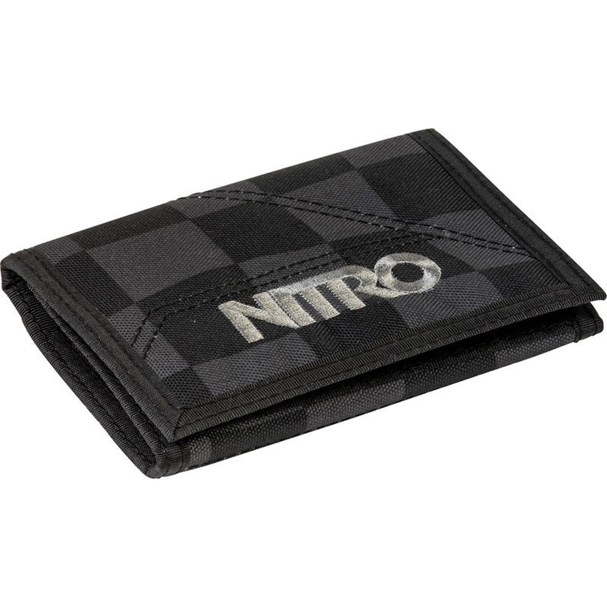 NITRO Geldbörse Nitro Wallet Geldbeutel Black Checker
