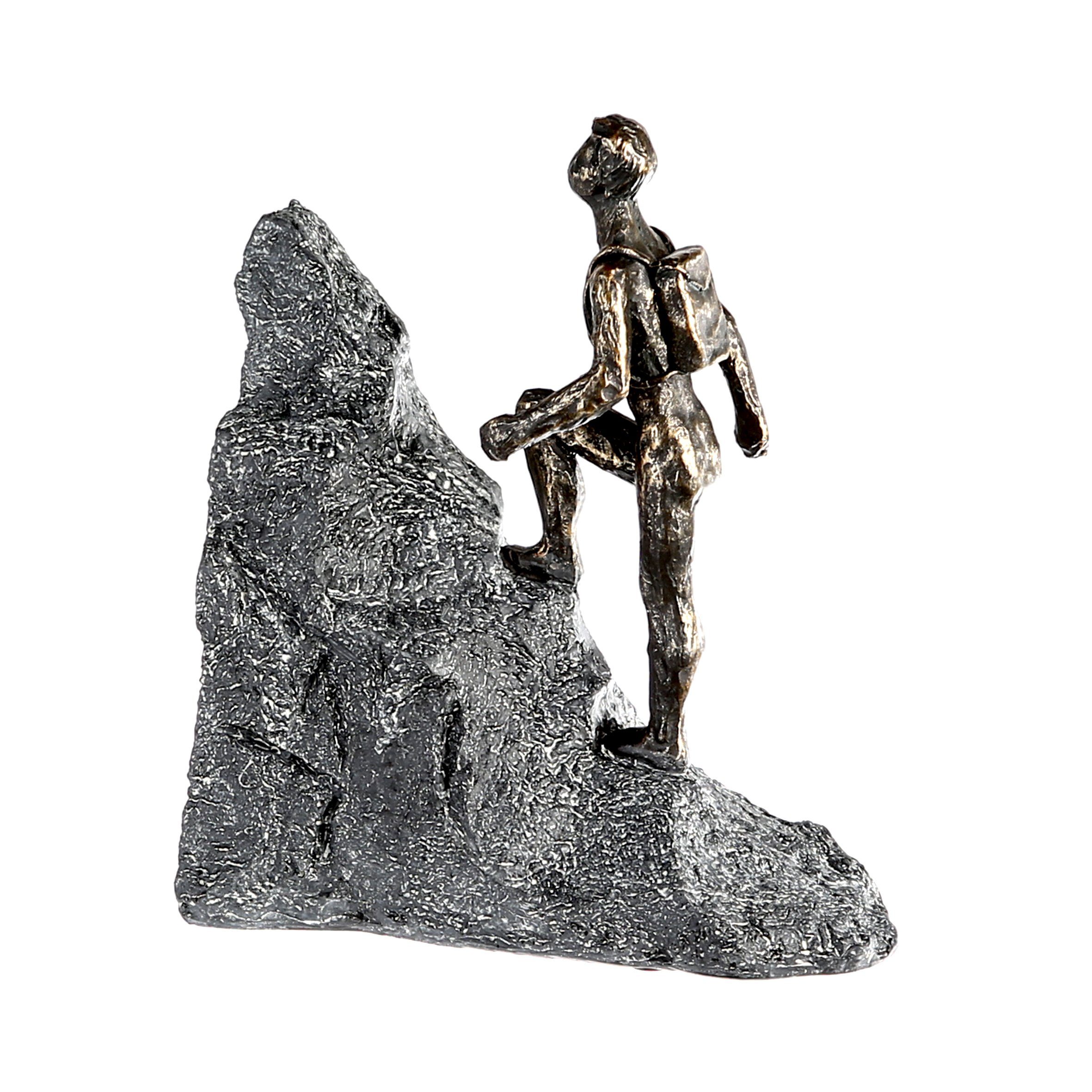 Casablanca by Gilde Dekofigur Skulptur Polyresin, Produktart: (1 St), Sport Wanderer, Dekoobjekt, Skulptur, bronzefarben/grau, bronzefarben/grau