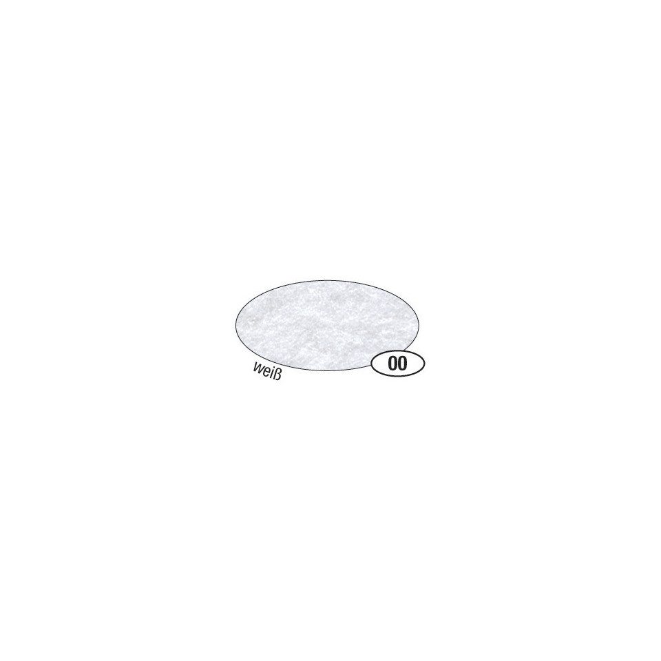 Folia Bastelfilz FOLIA 520400 Bastelfilz, 20 x 30 cm, 10 Stück, weiß
