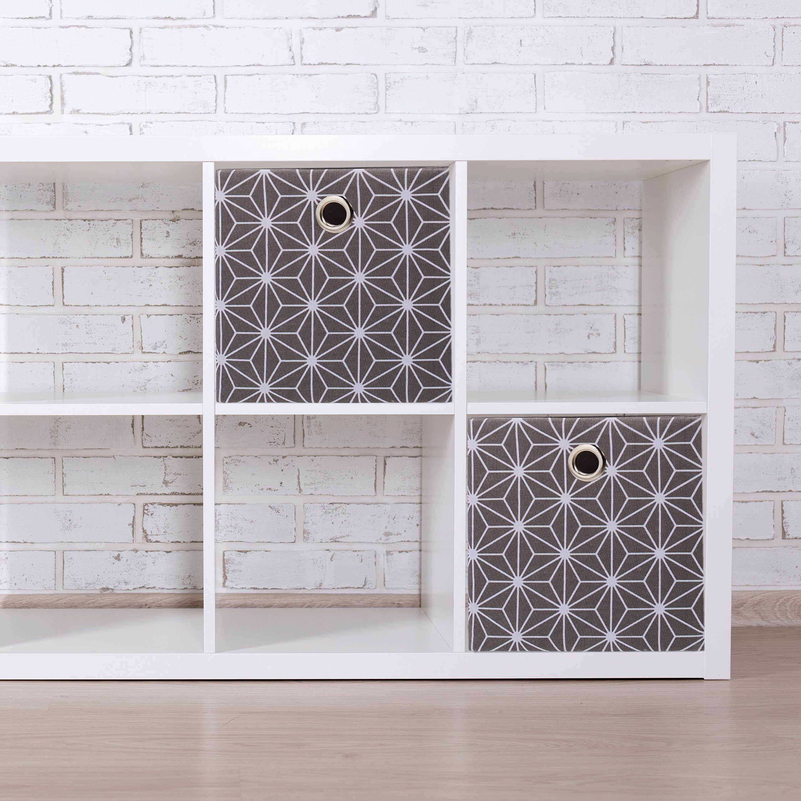 relaxdays Aufbewahrungsbox grau im 2er Set günstig online kaufen