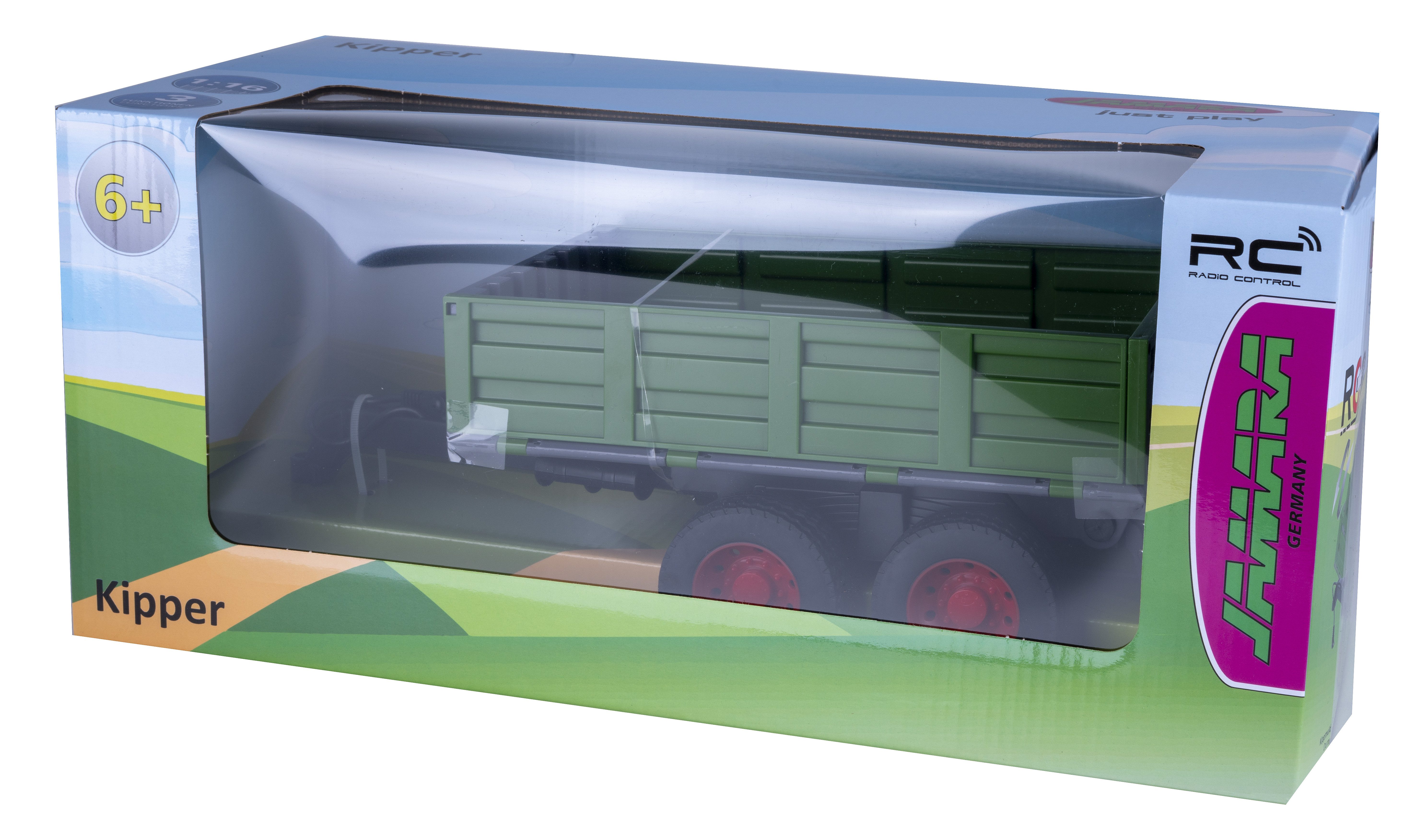 Jamara Spielzeug-Kipper Kipper dunkelgrün für RC-Traktor