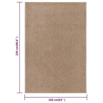 Teppich Kurzflor 160x230 cm Braun, furnicato, Rechteckig