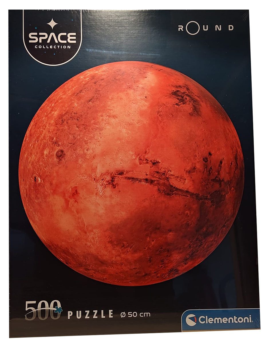 Clementoni® Puzzle Clementoni Space Collection Mars Puzzle, Runde Form, 500 Teile 50 cm, 500 Puzzleteile