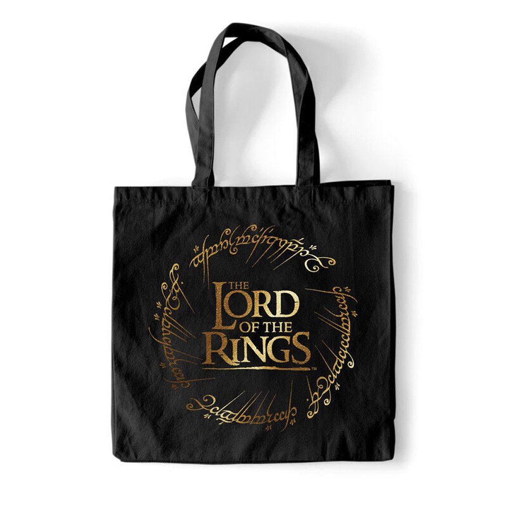 Der Herr der Ringe Shopper Gold Foil Tote Bag, Tasche Einkaufstasche