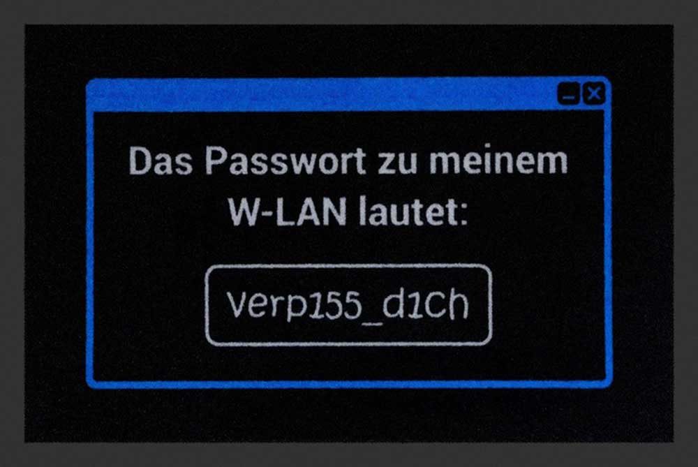 Fußmatte Fußmatte - Türmatten - W-Lan Passwort