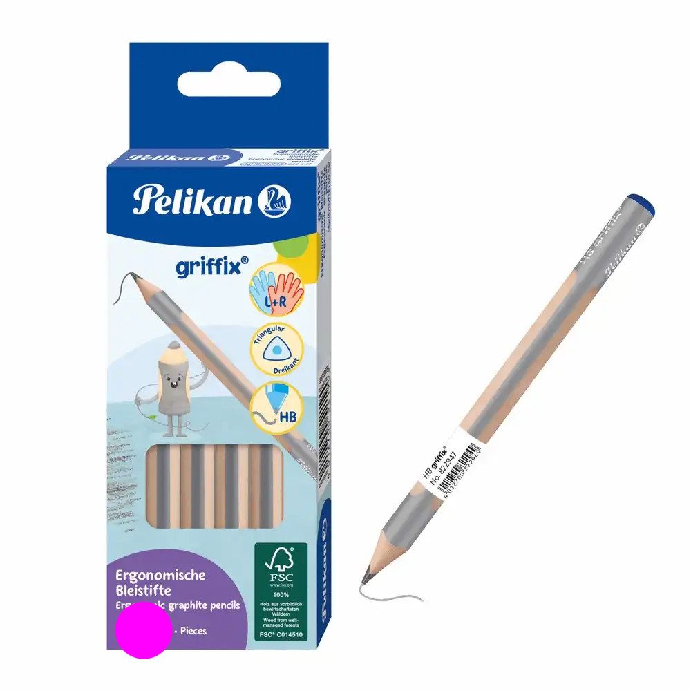 Pelikan Bleistift Pelikan griffix 1x Bleistift HB dreieckig – für Links- & Rechtshänder