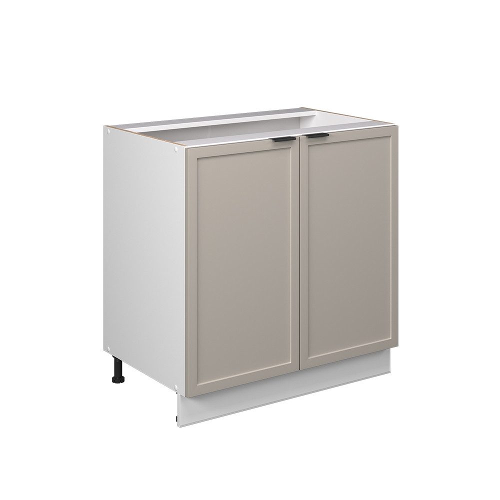 Vicco Unterschrank Fame-Line, GrauBeige/Weiß, 80 cm ohne Arbeitsplatte (1-St)