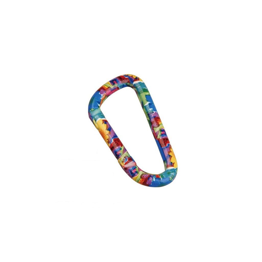 Munkees Karabiner Flower Clip aus Aluminium einzeln, (Einzelartikel, 1 St), Leichter Aluminium-Clip im Flower-Design für Alltag und Outdoor