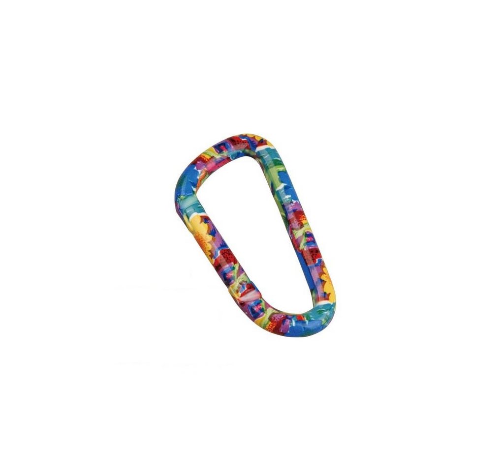 Munkees Karabiner Flower Clip aus Aluminium einzeln, (Einzelartikel, 1 St), Leichter Aluminium-Clip im Flower-Design für Alltag und Outdoor