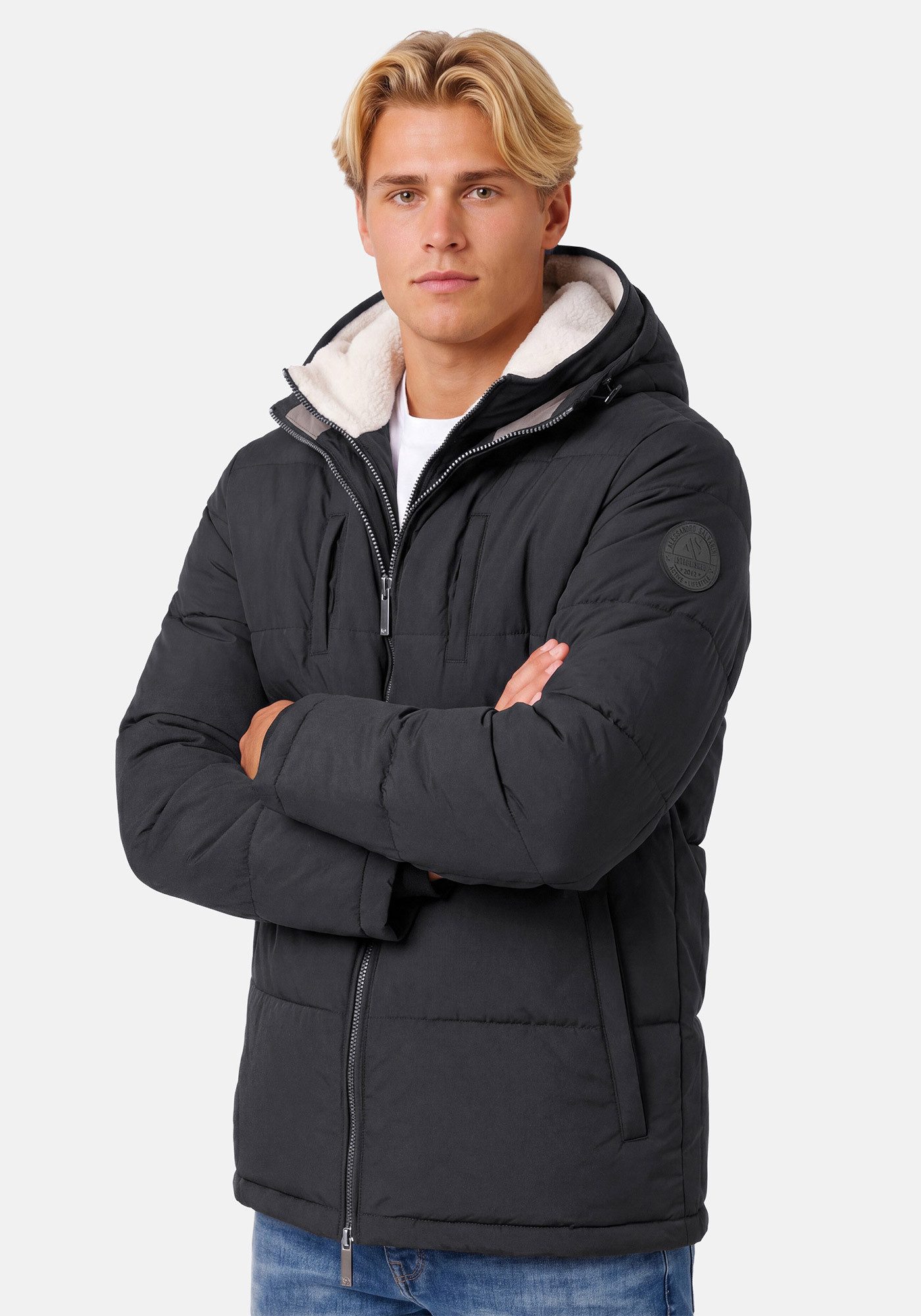 Alessandro Salvarini Winterjacke ASFredii mit abnehmbaren Teddy-Fleece-Innenlayer – Bild 3 von 5
