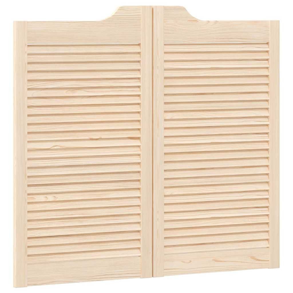 vidaXL Haustür Schwingtüren Lamellen-Design 1-Paar 90x100 günstig online kaufen