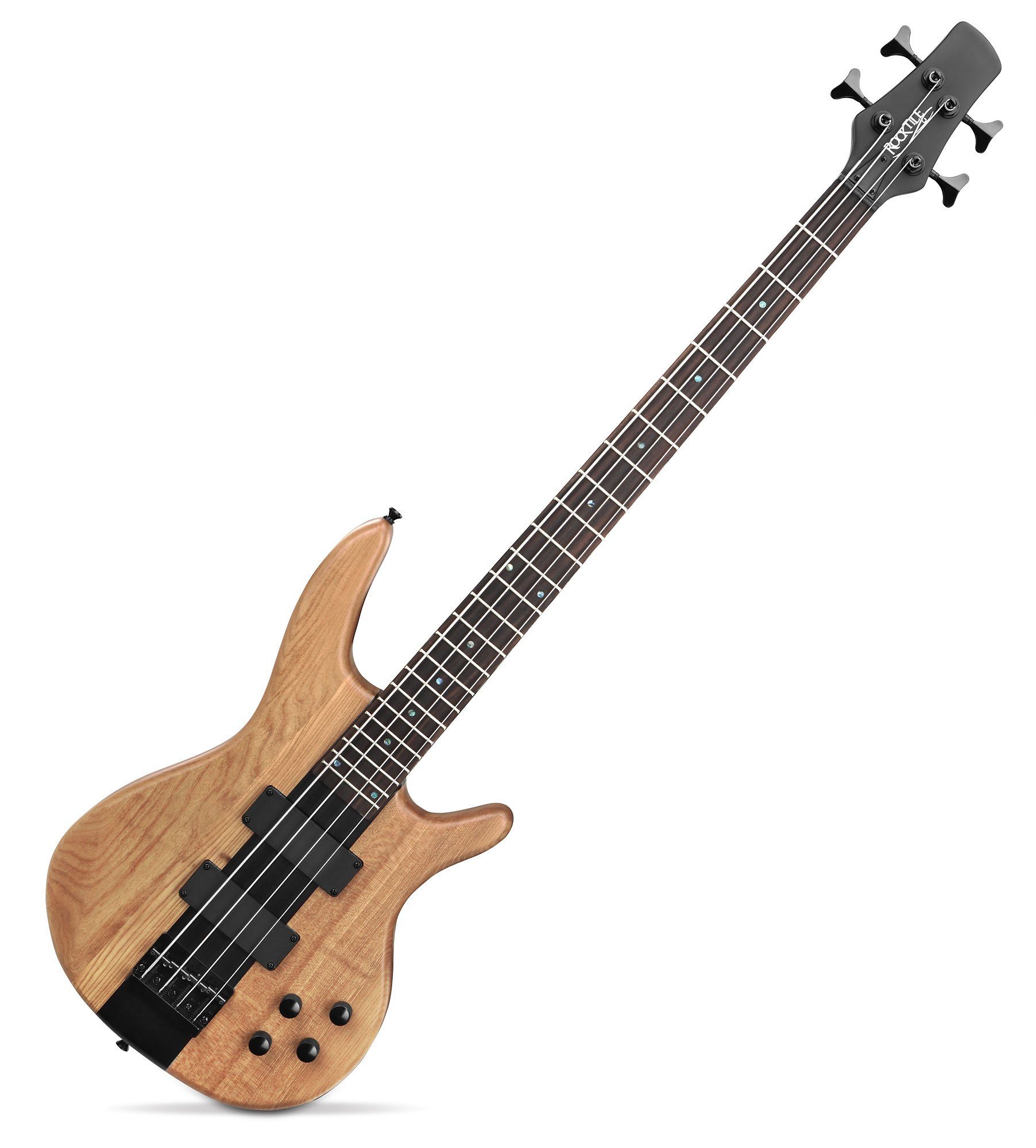 Rocktile E-Bass Pro LB104-N LowBone Elektrobass, Mensur: Longscale, 2  Humbucker Tonabnehmer