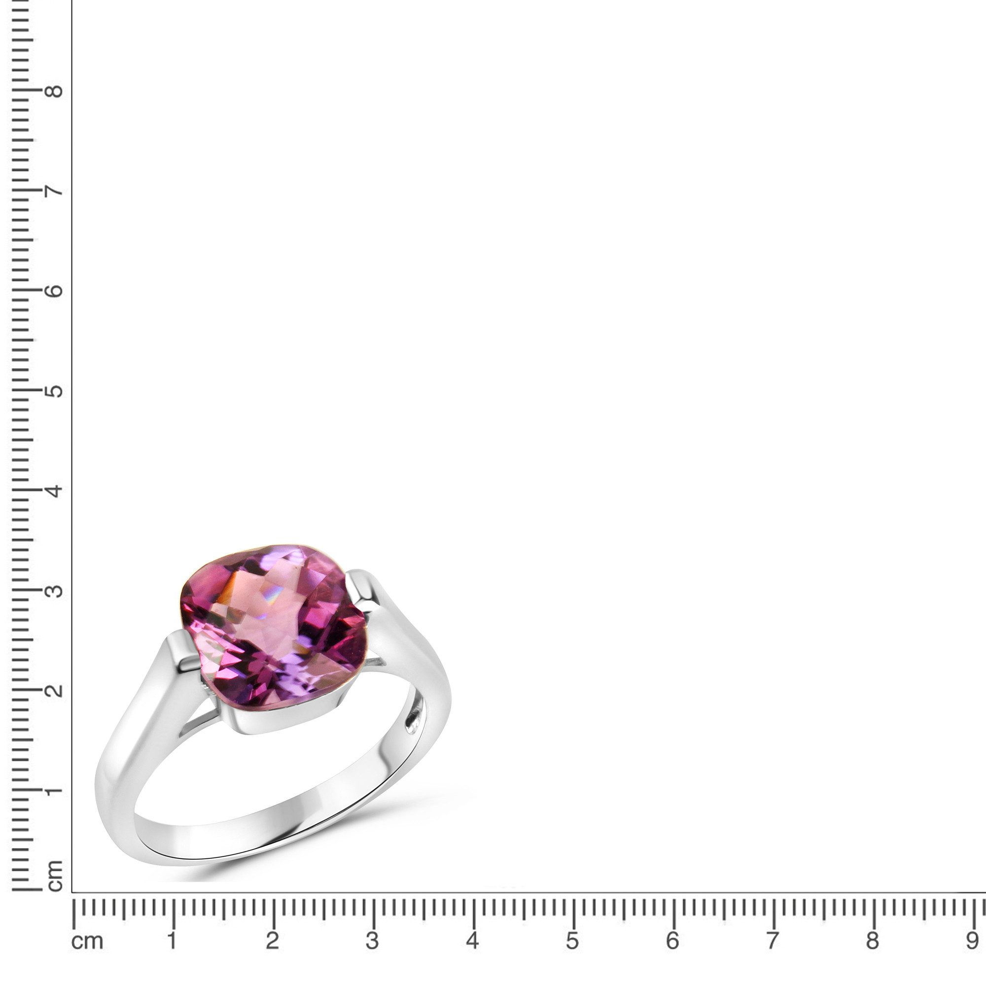 Vivance Fingerring 925/- Sterling Silber rhodiniert Amethyst günstig online kaufen