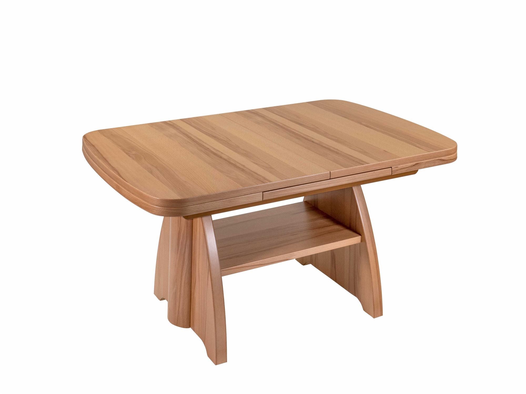 58 aufm Kessel Couchtisch Funktionstisch Clara 101x56x71 Massivholzfurnier Kernbuche (inkl. Lieferung bis in die Wohnung, 1-St., Lieferung bis Verwendungsstelle), stufenlos höhenverstellbar ausziehbar Tischplatte Massivholzfurnier