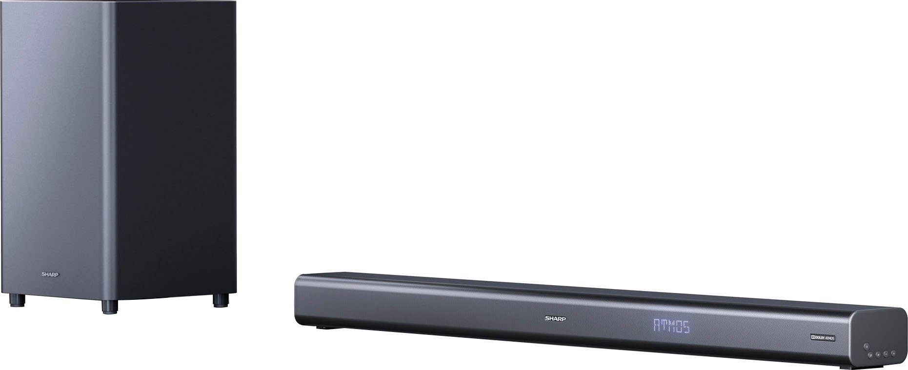Sharp HT-SBW460 Soundbar 3.1 (Bluetooth, 440 W, mit Dolby Atmos und Drahtlos-Subwoofer)
