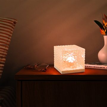 Vbrisi LED Tischleuchte LED Tischleuchte mit Fernbedienung, Water Ripple Wiederaufladbar