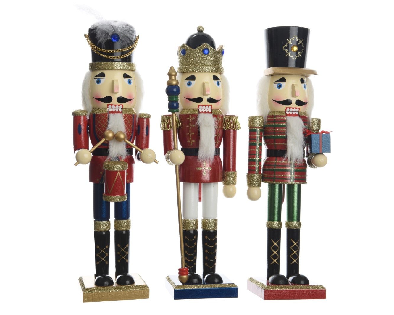 Kaemingk Dekofigur Nussknacker Dekofigur Weihnachten Holz rot H 38 Stückpreis