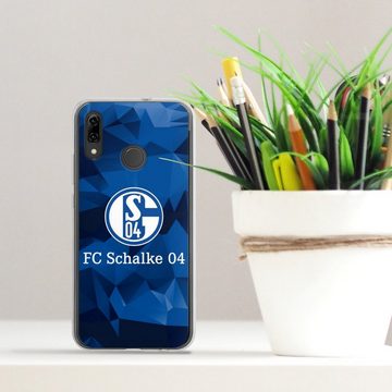DeinDesign Handyhülle Muster Schalke 04 Camo, Huawei Honor 10 Lite Silikon Hülle Bumper Case Handy Schutzhülle