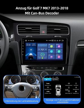 GABITECH 10" Android 13 Autoradio GPD BT 4+64 GB für VW Golf 7 2013-2017 Autoradio