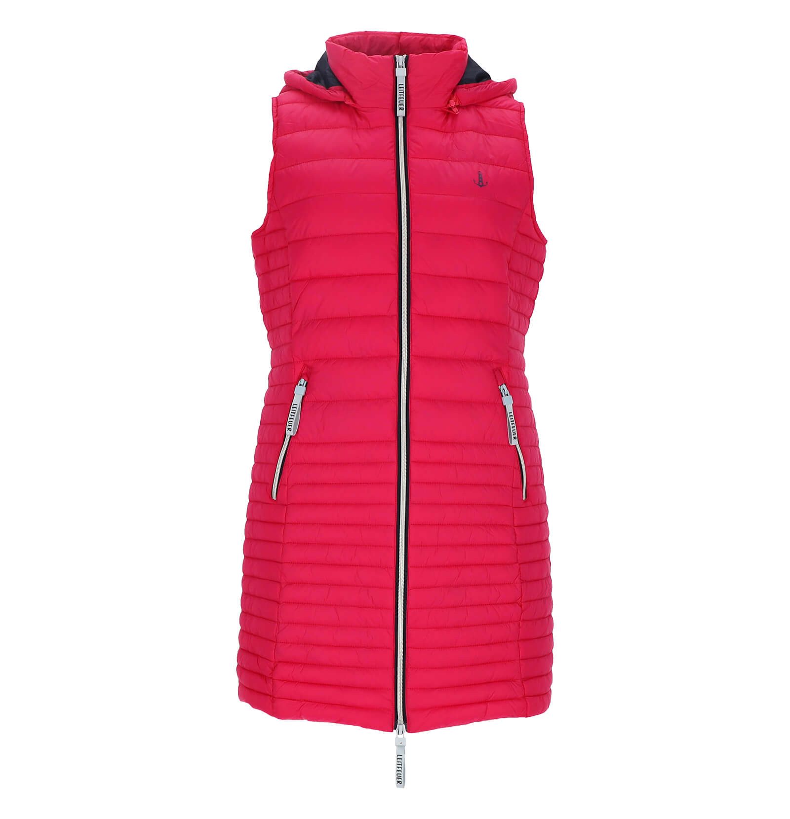 Leitfeuer Steppweste Damen Weste gesteppt mit abnehmbarer Kapuze, Stehkrage günstig online kaufen