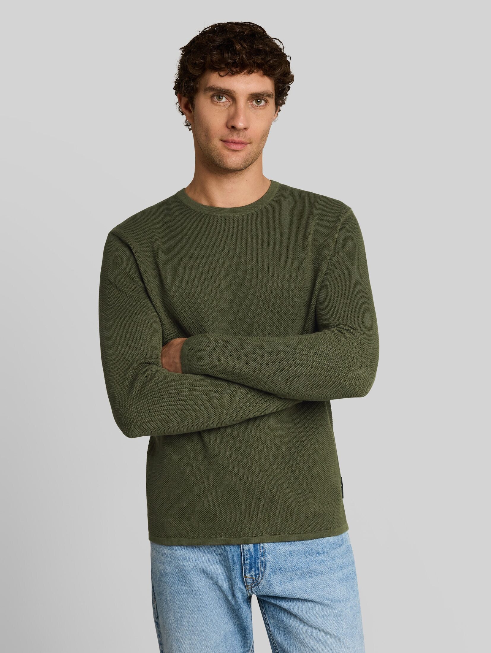 TOM TAILOR Denim Strickpullover Pullover & Strickjacken Strickpullover aus Baumwolle