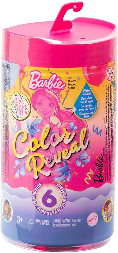 Mattel GmbH Anziehpuppe Mattel GTT26 - Barbie Color Reveal Chelsea Party Serie Sortiment