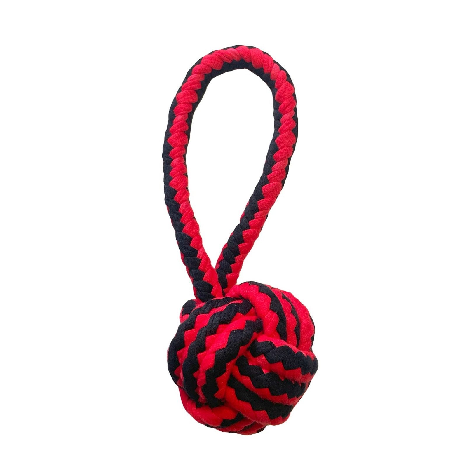 Happypet Tiertau Hundespielzeug Nuts for Knots - Knotenball mit Griff
