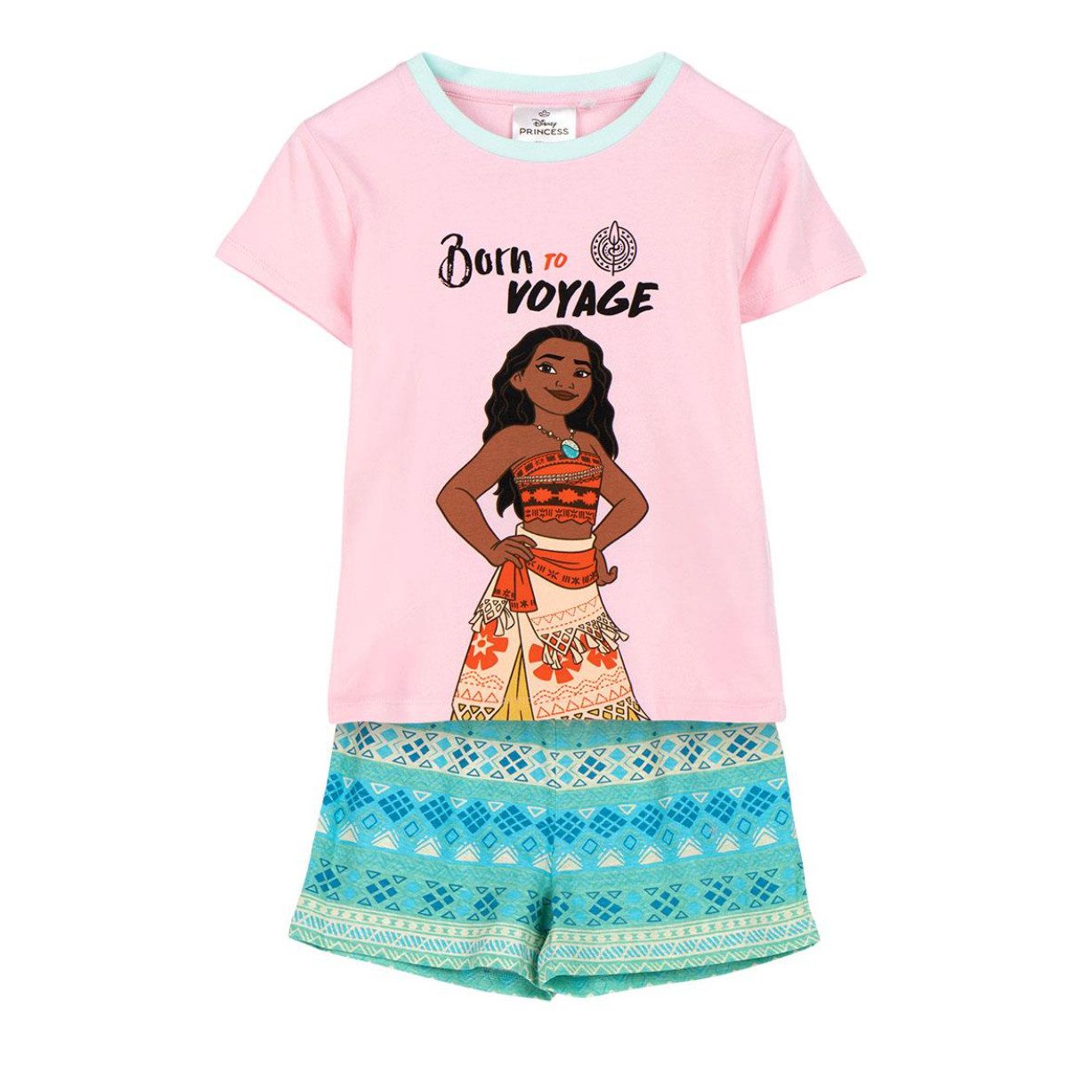 Disney Pyjama Moana Schlafanzug Kinder T-Shirt & Short aus 100 % Baumwolle