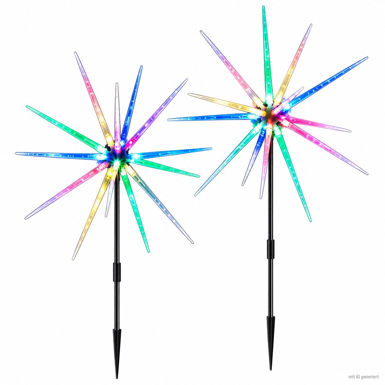 Weltbild LED Dekolicht LED-Gartenstecker Polarstern 2er Set Gartenstecker Weihnachtsdeko, Winterdeko LED Beleuchtung Außenbeleuchtung Stern Dekoration – Bild 2 von 5
