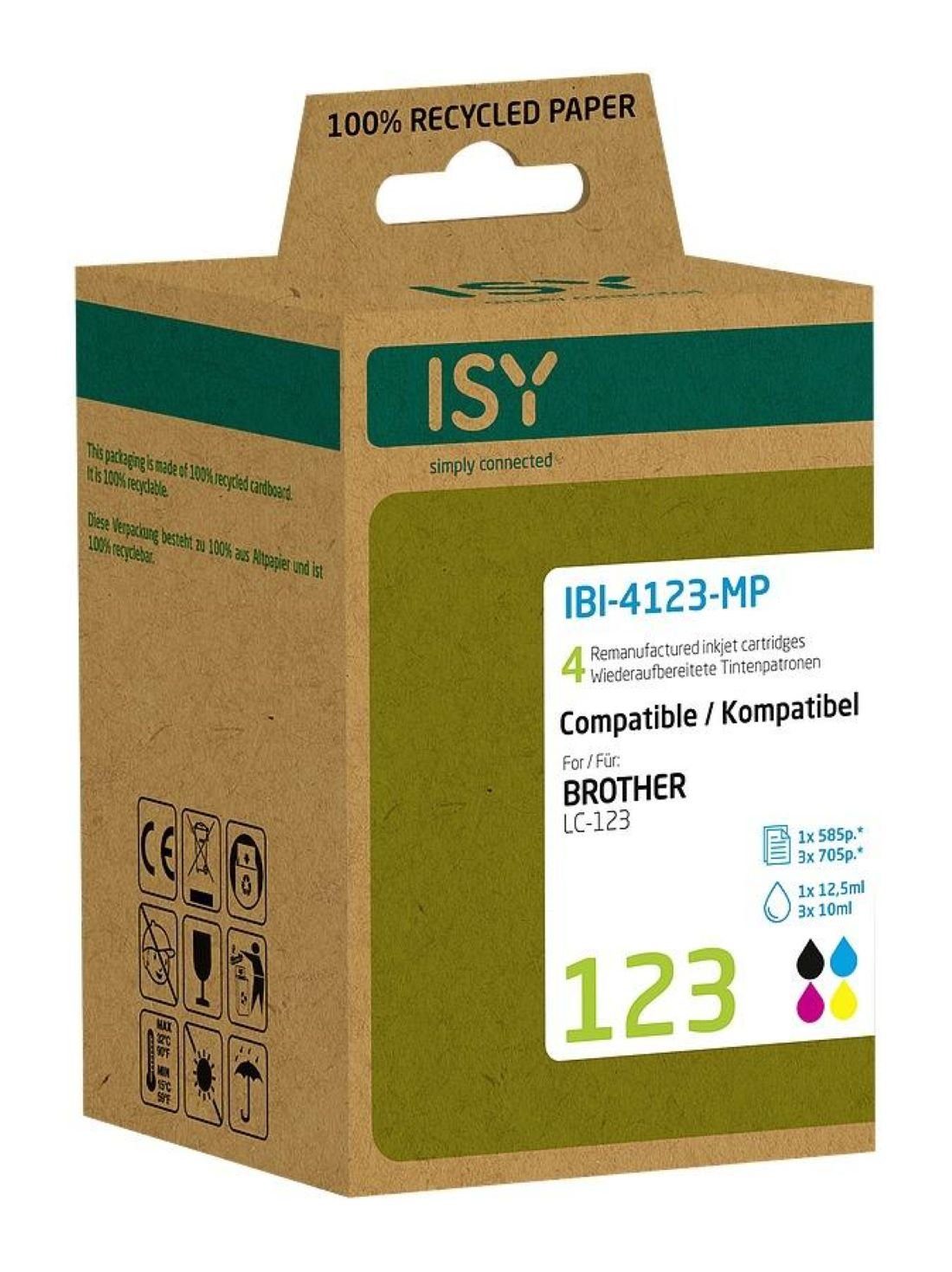 Nachfülltinte Multipack ISY 4 (BK/C/M/Y) LC123 (x) Brother