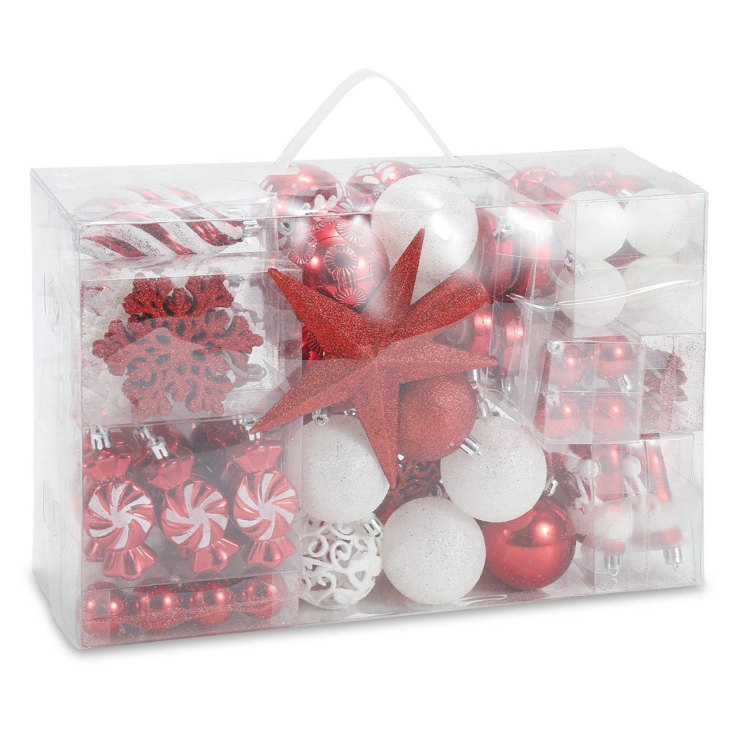Weihnachtsbaumkugel 130x Weihnachtskugeln Kunststoff Christbaumschmuck Christbaumkugeln