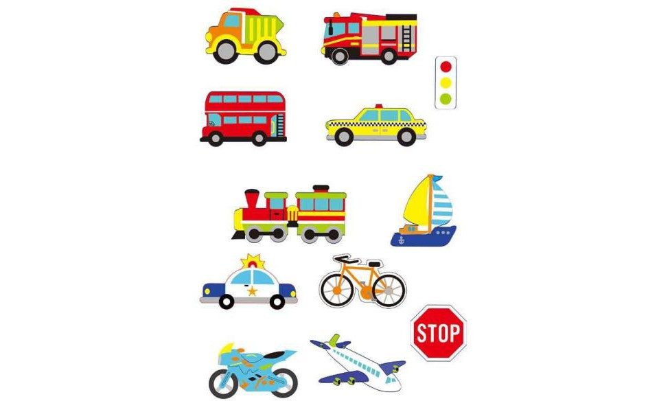 Glorex Moosgummi Glorex Moosgummi Sticker Autos selbstklebend, 39