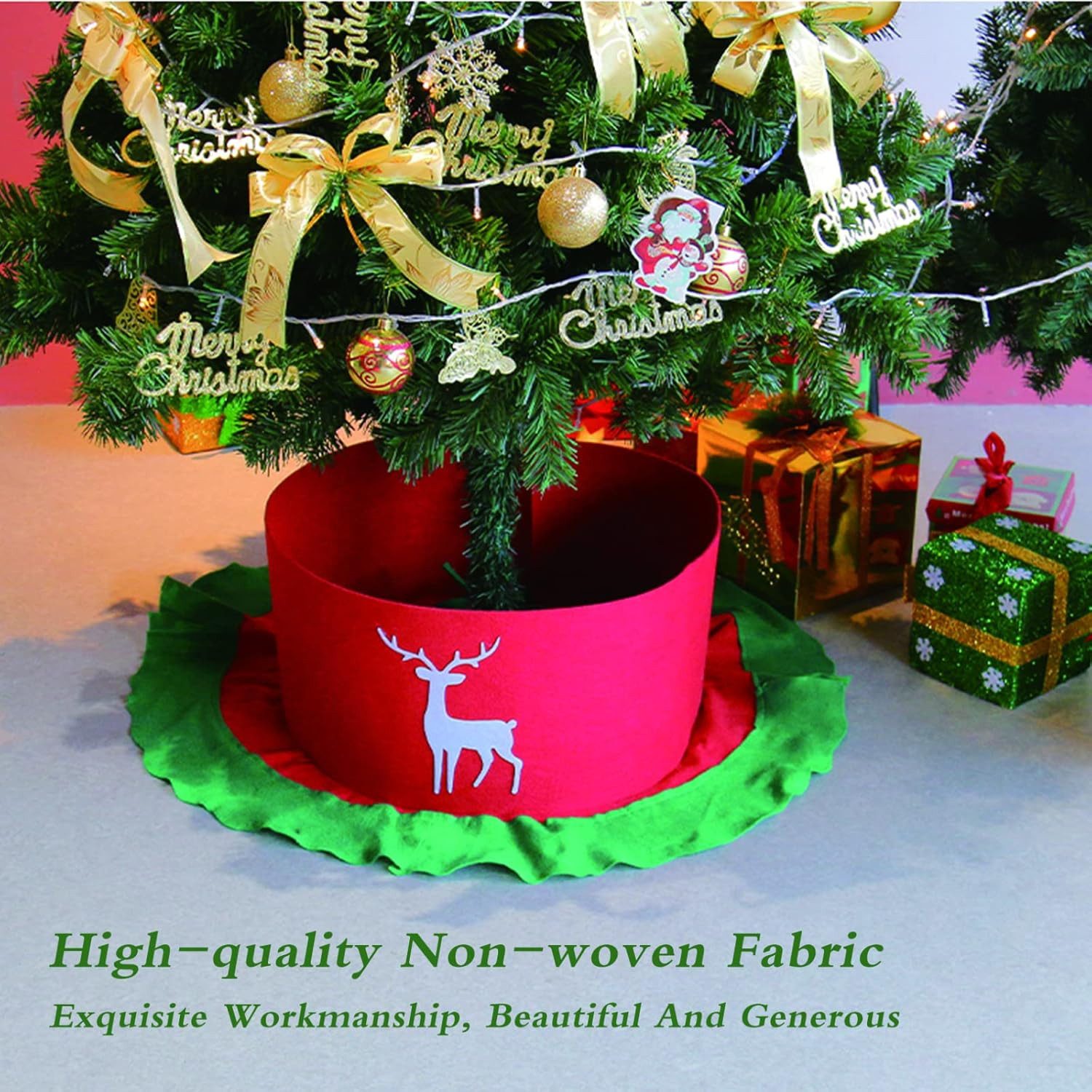 Healidy Christbaumständer Weihnachtsbaum Rock, Weihnachtsbaum Dekoration, Weihnachtsbaum Stand Rock, Weihnachtsbaum Fußabdeckung