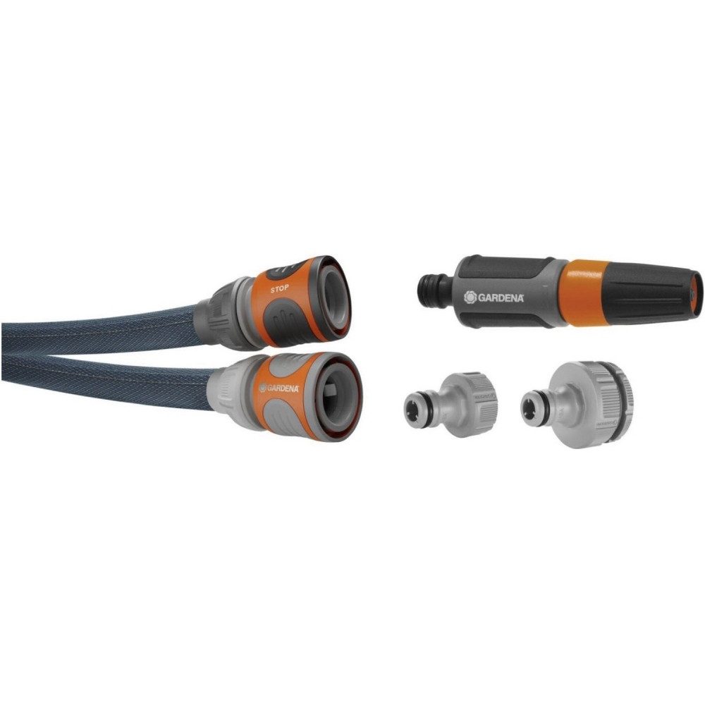 GARDENA Gartenschlauch Gardena Liano Xtreme Schlauch Set 15m für Gärten., Leicht und flexibel, UV- und frostbeständig, (Schlauch Set)