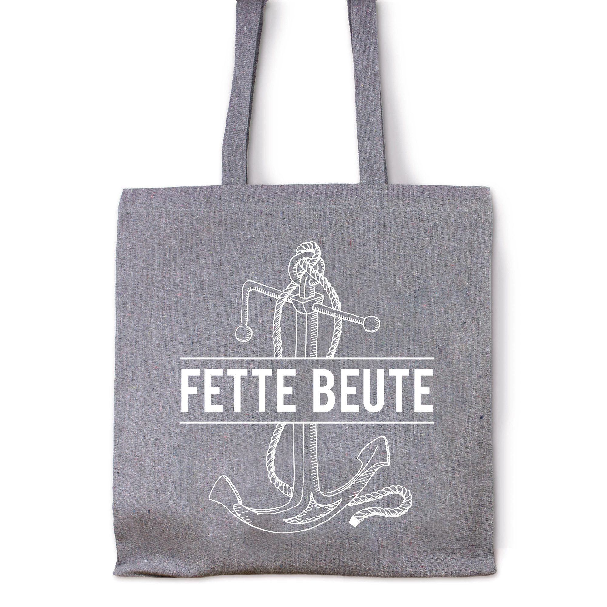 Bow & Hummingbird Beuteltasche Baumwoll-Beutel Fette Beute, aus recycelter Baumwolle