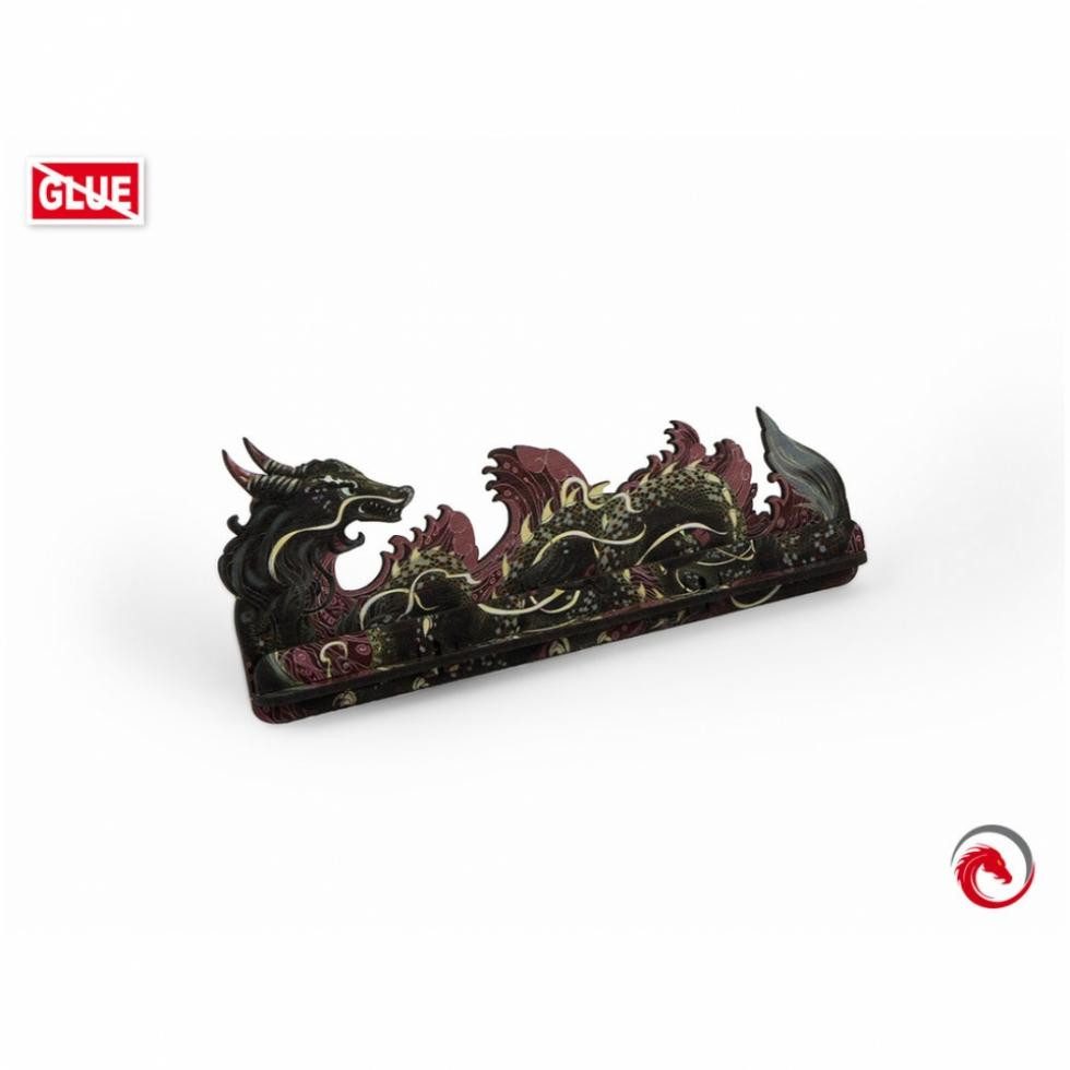 e-Raptor Spiel, Handkartenhalter klein - Card Holder S Dragon FullPrint RED