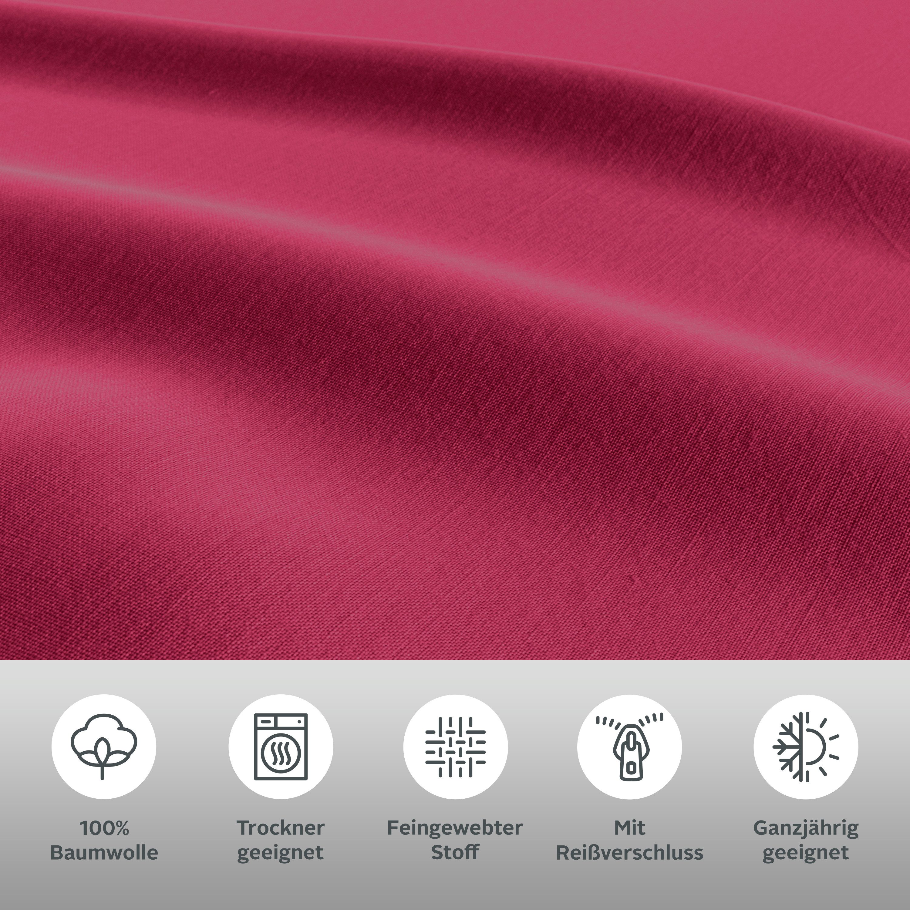 OTTO home Bettwäsche Luisa, Renforcé, 2 teilig, 100% Baumwolle, ab Gr. 135x200, auch in PREMIUM Qualitäten erhältlich