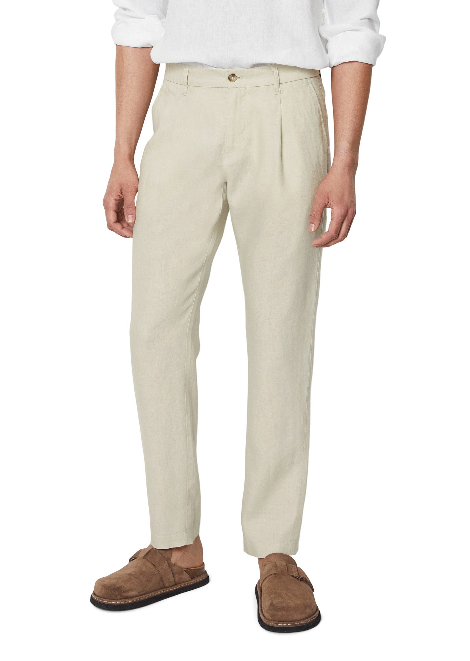 Marc O'Polo Leinenhose Osby jogger pleats günstig online kaufen