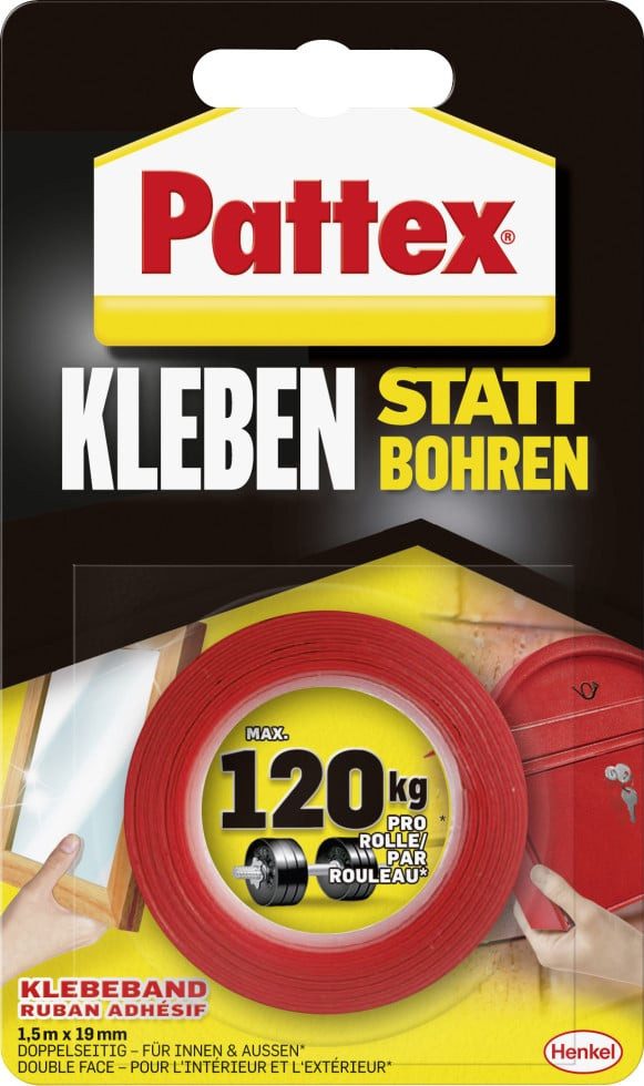 Pattex Montageband Pattex Kleben statt Bohren Klebeband superstark