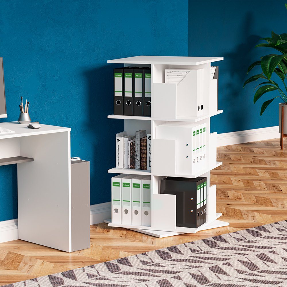 Vicco Bücherregal Alfa, Weiß, 60 x 111 cm, 1-tlg.