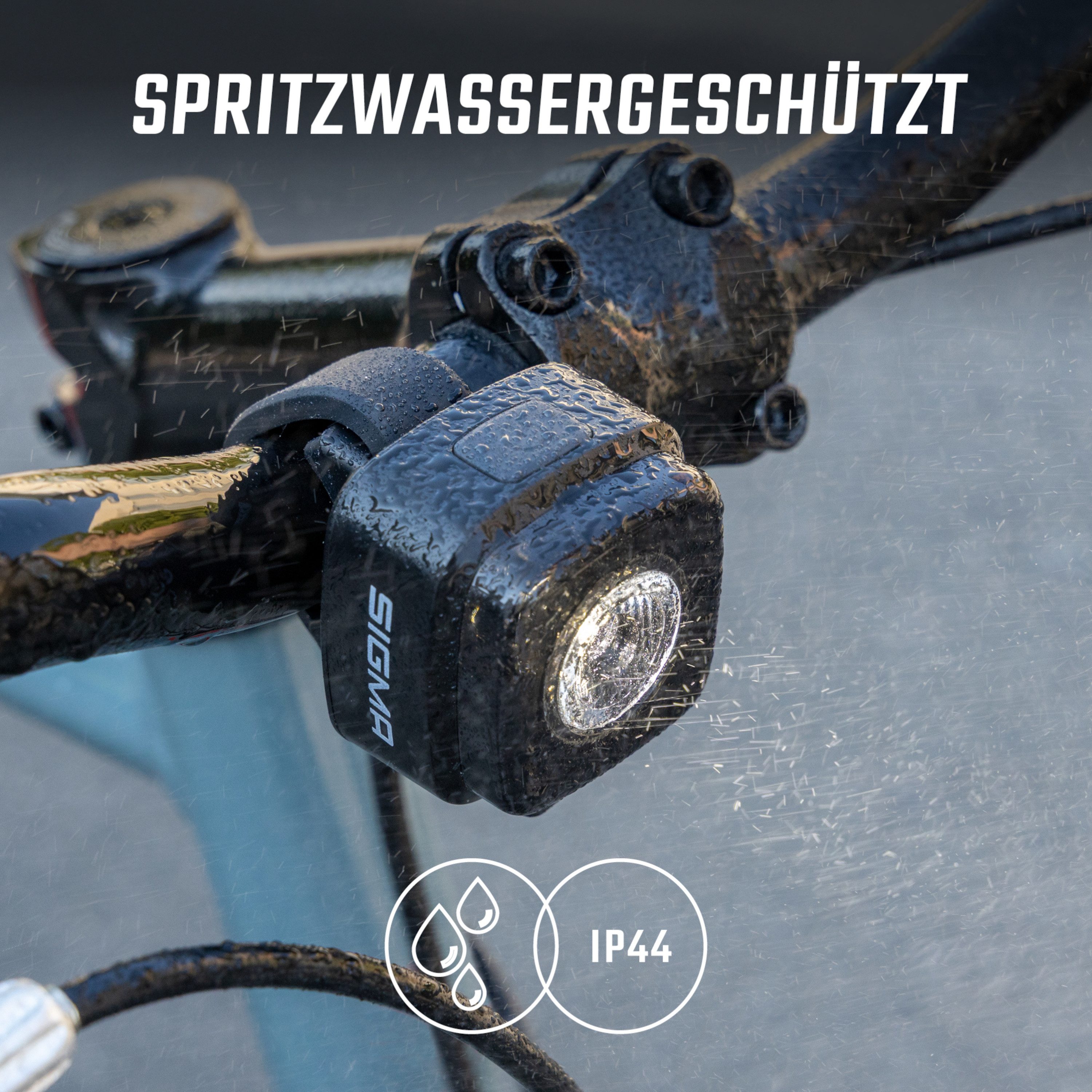 SIGMA Fahrrad-Frontlicht Aura Micro Set 15062 Fahrradlampe Fahrradlicht