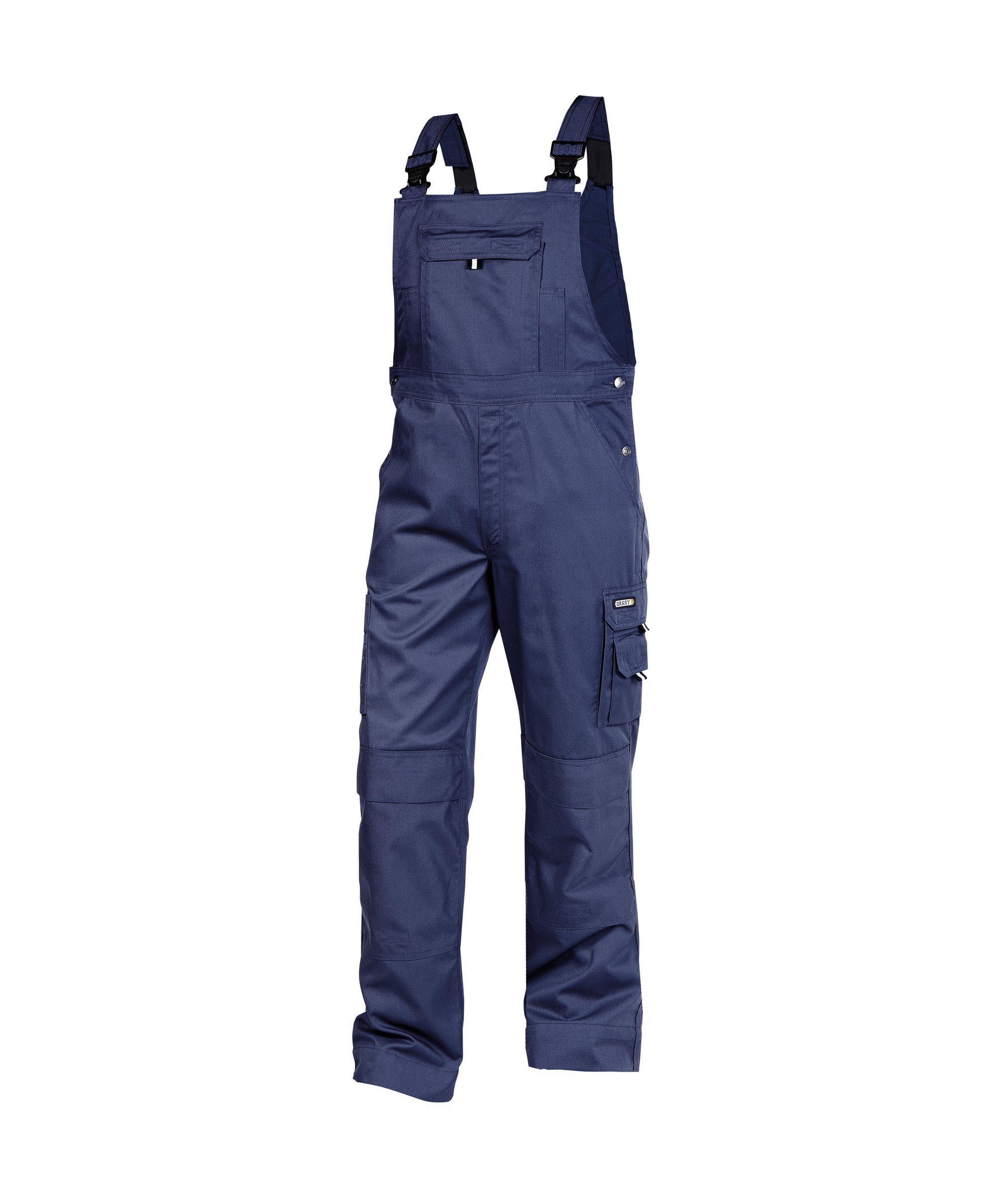 Dassy Ventura (1-tlg) mit Arbeitslatzhose Kniepolstertaschen dunkelblau Arbeitslatzhose