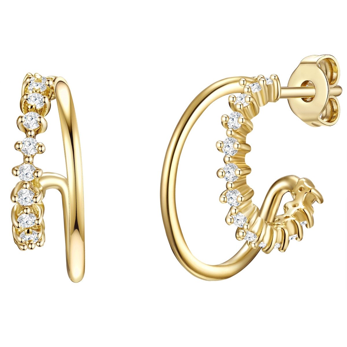 Lulu & Jane Paar Ohrstecker Set: AV205 (2-tlg), mit Zirkonia günstig online kaufen