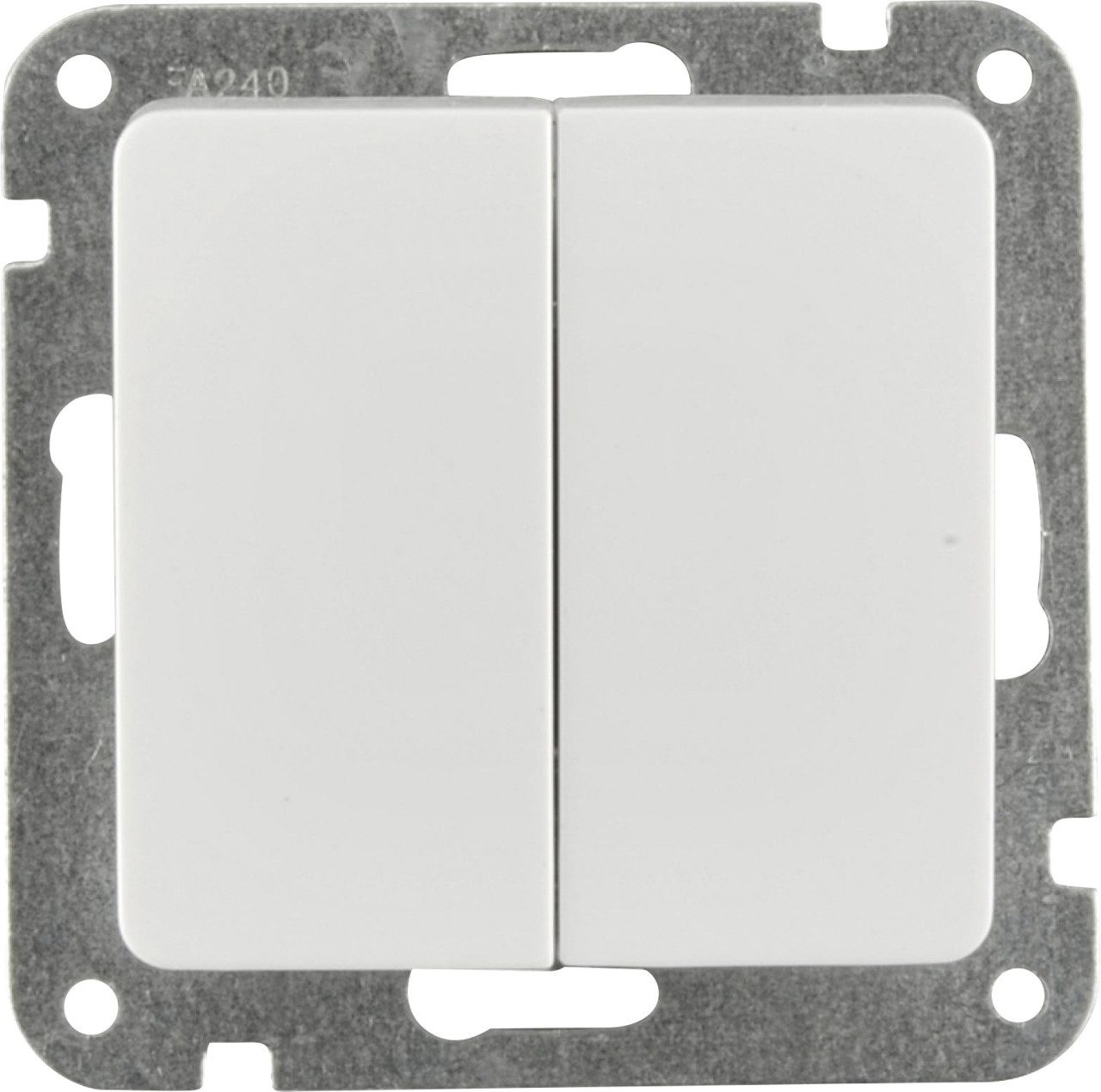 UNITEC Steckdose Unitec Serienschalter mit Wippe ultraweiß, Serie